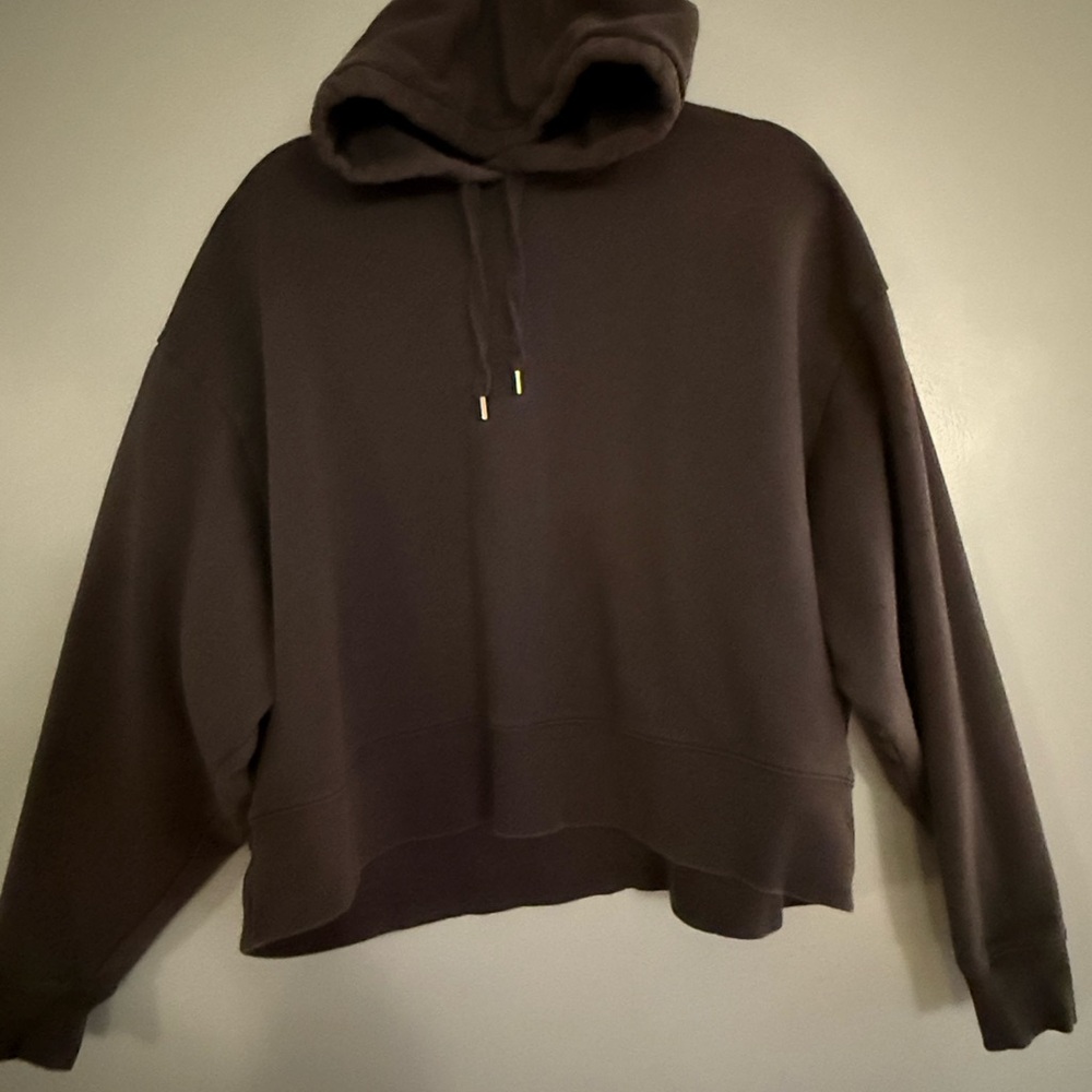 Calias Women's Oversized Hooded Pullover Sweater gray like new